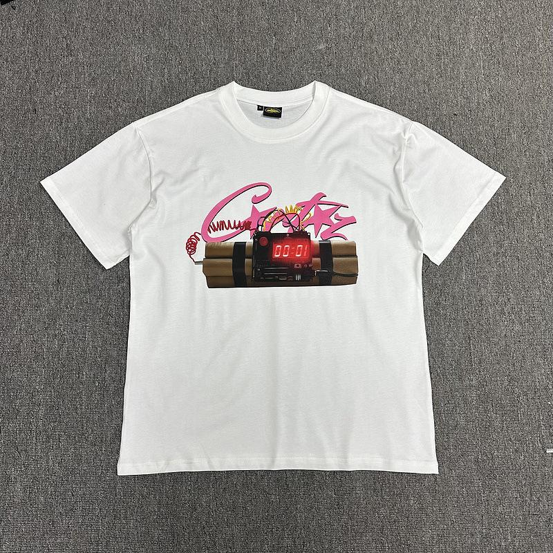 Corteiz Alcatraz Series T-shirts for Men and Women, Short-sleeve Short Sleeve with Lettered Logo Print Crew Neck Loose Casual T-shirt