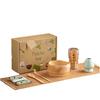 Matcha Tea Ceremony Japanese Tea Ceremony Tea Chashaku Matcha and Wooden Whisk 7-Piece Set, Utensils, Bowl, 100-Standing Chasen, (Tea Scoop), Powder,