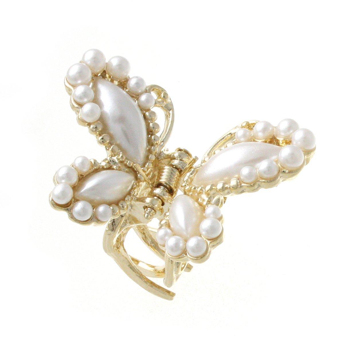 

VINGTAINE Pearl Butterfly Hair Clip [Vintaine] H-137