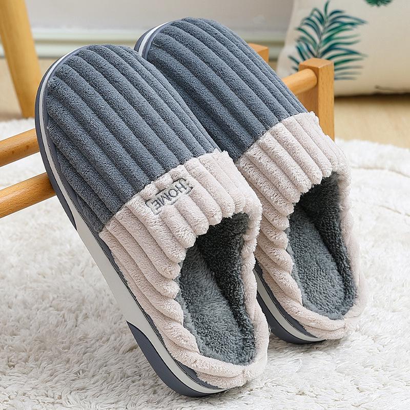Zapatillas de Algodón Antideslizantes para Interiores para Hombre y Mujer - Suaves, Cómodas y Cálidas para el Invierno