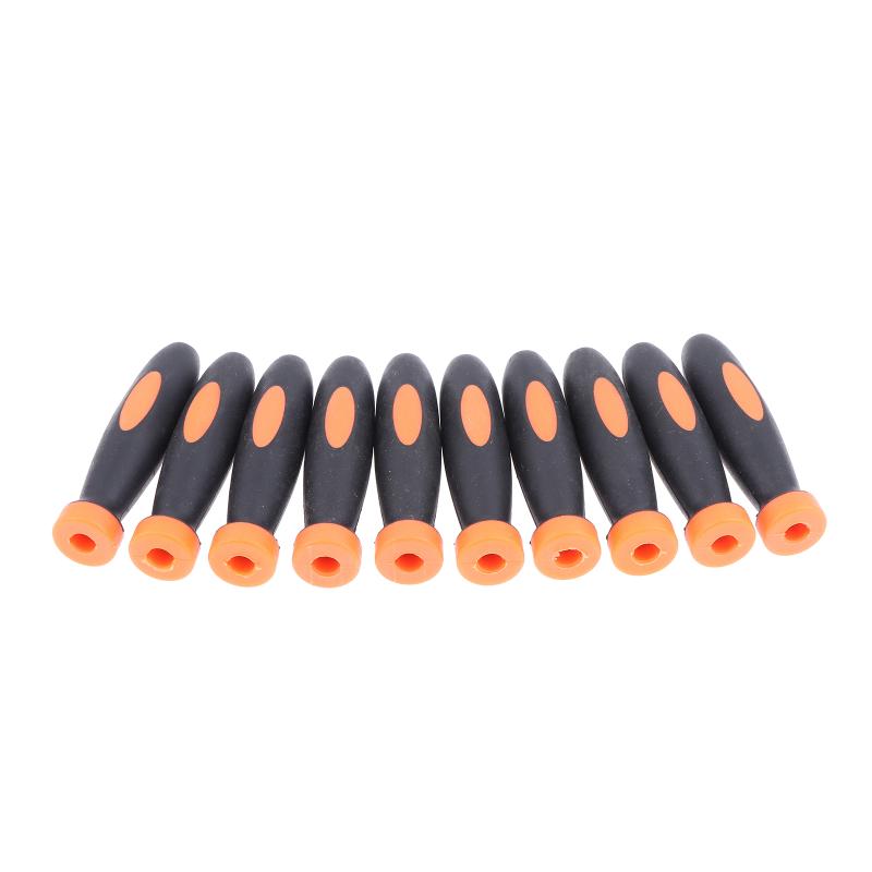 New 10pcs Rubber Files Handles TPR Grip Files Handles File Handles For Small Files Wooden Hard Rubber TPR+PP Hand Tool