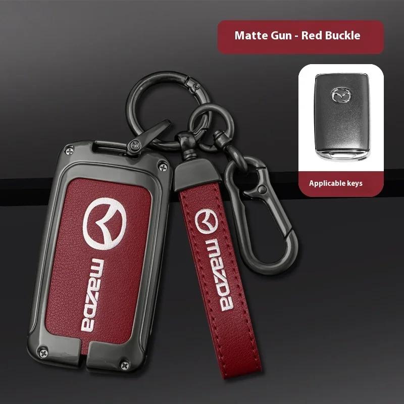 2025 Hot For Mazda Axela Atenza 3 2 6 CX3 CX5 CX30 CX8 CX9 MX5 RX7 RX8 SKYACTIV Zinc Alloy Car Key Holder Remote Protector Car K
