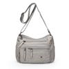 Fashionable Four-season Soft Leather Multi-compartment Multi-pocket High-end Multi-layer Single-shoulder Crossbody Bag