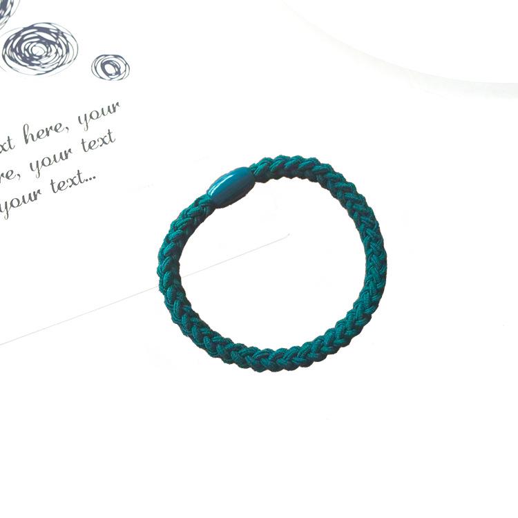 Korean Handmade Knitted Hair Scrunchies: High Elasticity, Braided Style Hair Ties.
