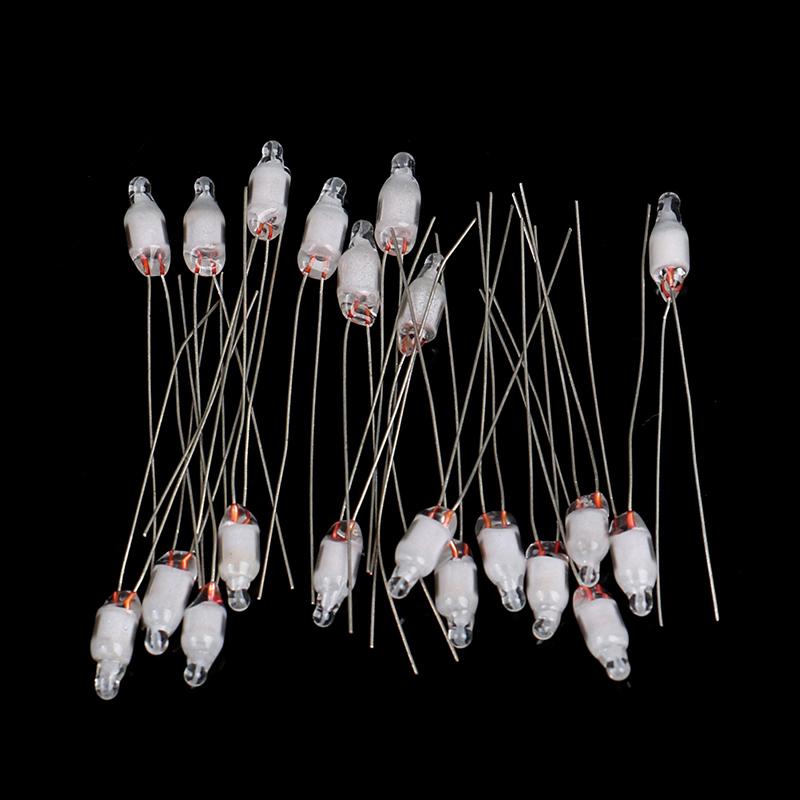 60 Piezas Rojo Verde Azul Rojo Bombilla de Neón Luz Indicadora Bombilla Miniatura Estándar