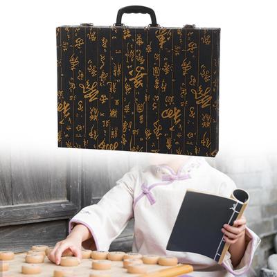 Chess Piece Storage Box for Travel, Compact Organizer Case (chessmen Not Included)