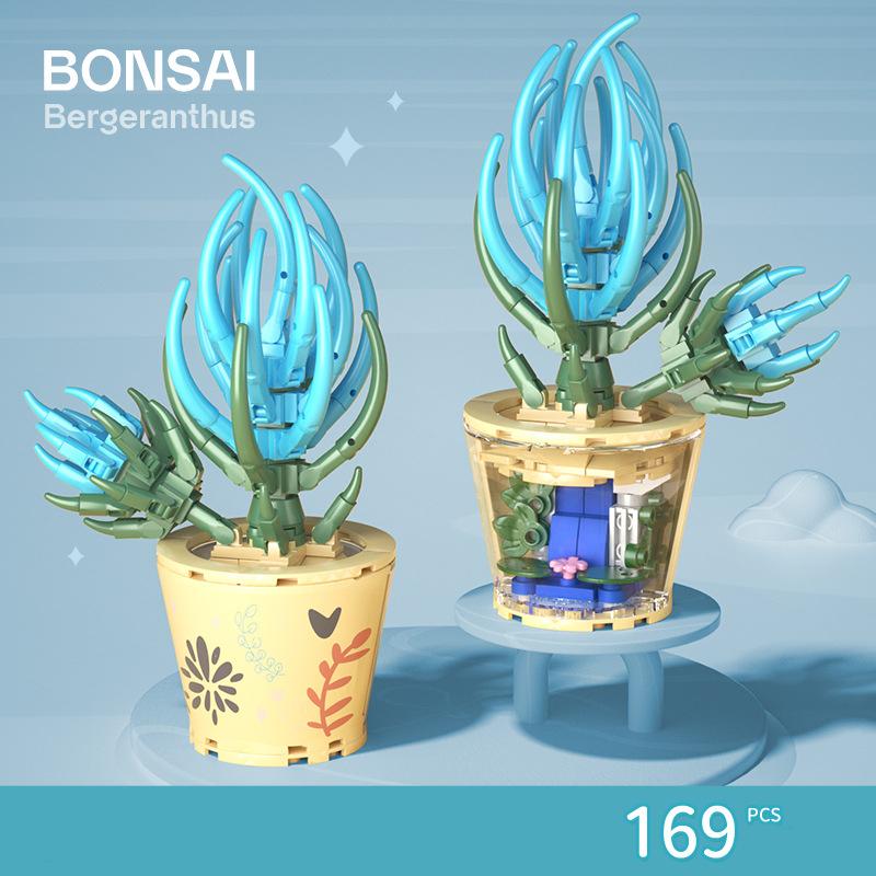 

3D Букет Строительные Блоки Игрушки для Девочек Цветы Цветущий Бонсай Модель Украшения Дома Детские Сборные Кирпичи Игрушки Подарок Девочке NO BOX