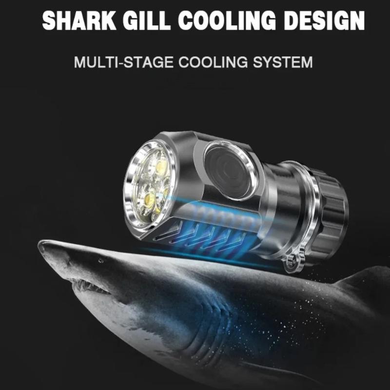 Powerful LED Flashlight USB Rechargeable Torch Waterproof Emergency Lamp Super Bright Portable Mini Torch for Camping Fishing