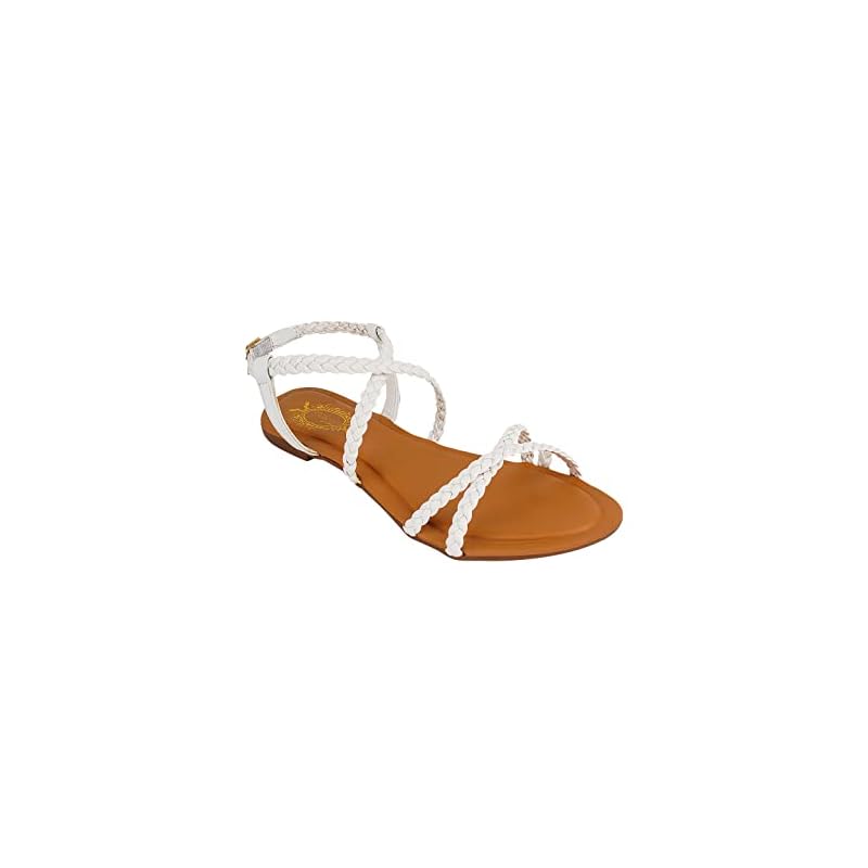 Shoetopia Women S Platform Heel Sandal (4 Uk) /White 4 UK белый