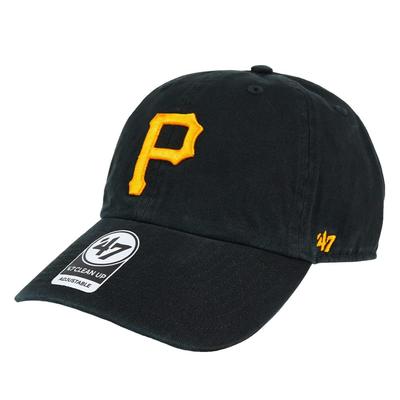 Brand 47 Cleanup Low Major League Baseball Pittsburgh Free Size '47 Cap, Cap, MLB, Hat, Pirates, Black,