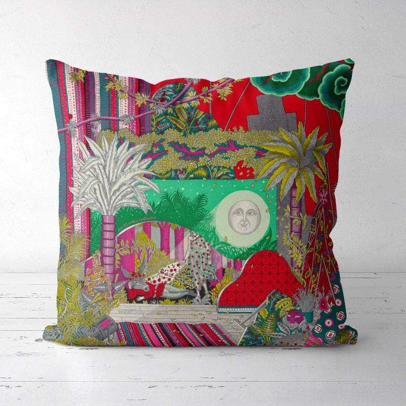 A Drop Shipping Printed Cushion Cover Decorative Pillowcases High-end Royal High Quality Thick Europe Rich Italy Design 1-27#