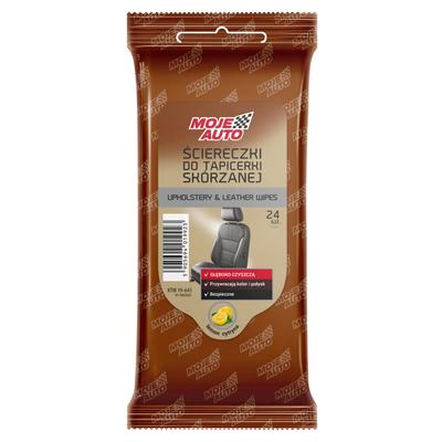 019923 Moje Auto - Leather Upholstery Wipes - Lemon - 24 Pcs
