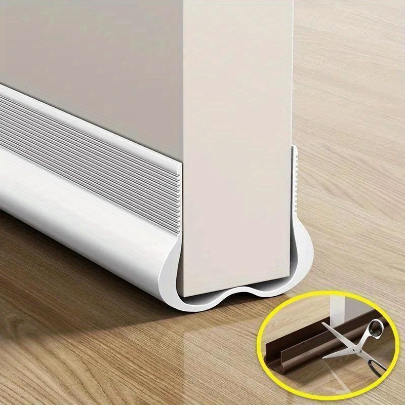 1pc PVC Door-bottom Sealing Strip Door-bottom Windproof Artifact Soundproof Bedroom Door-bottom Windproof Waterproof Soundproof Strip