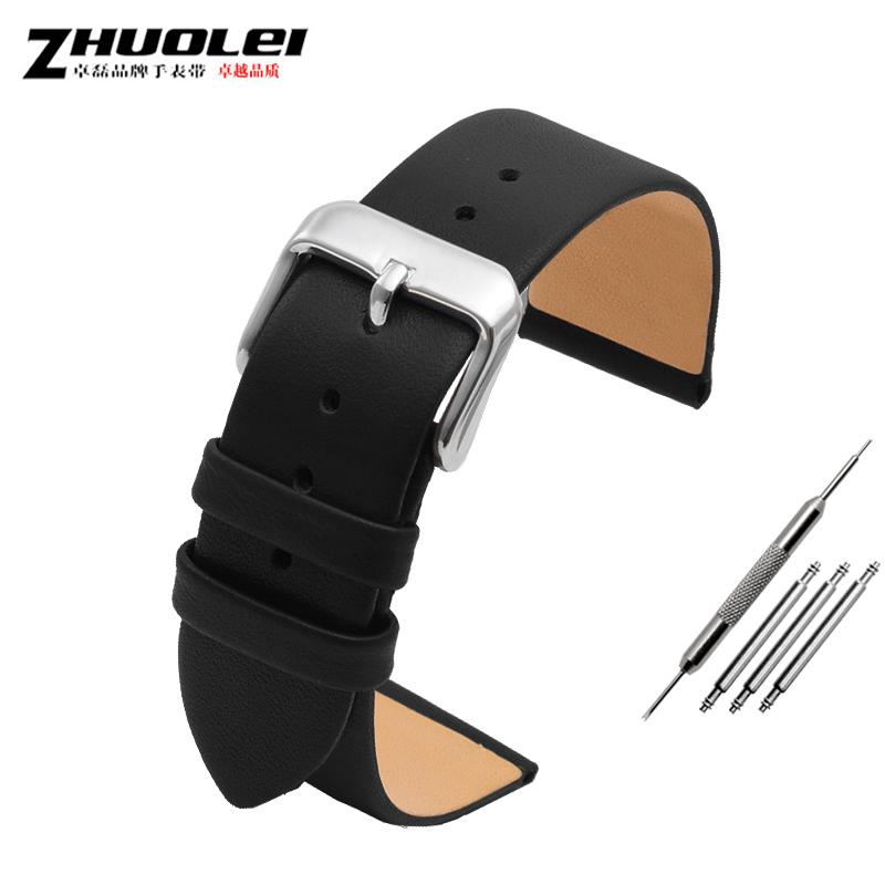 Ultra-thin soft genuine leather watchband for brand watches band 12 14 15 16 17 18 19 20mm watch strap