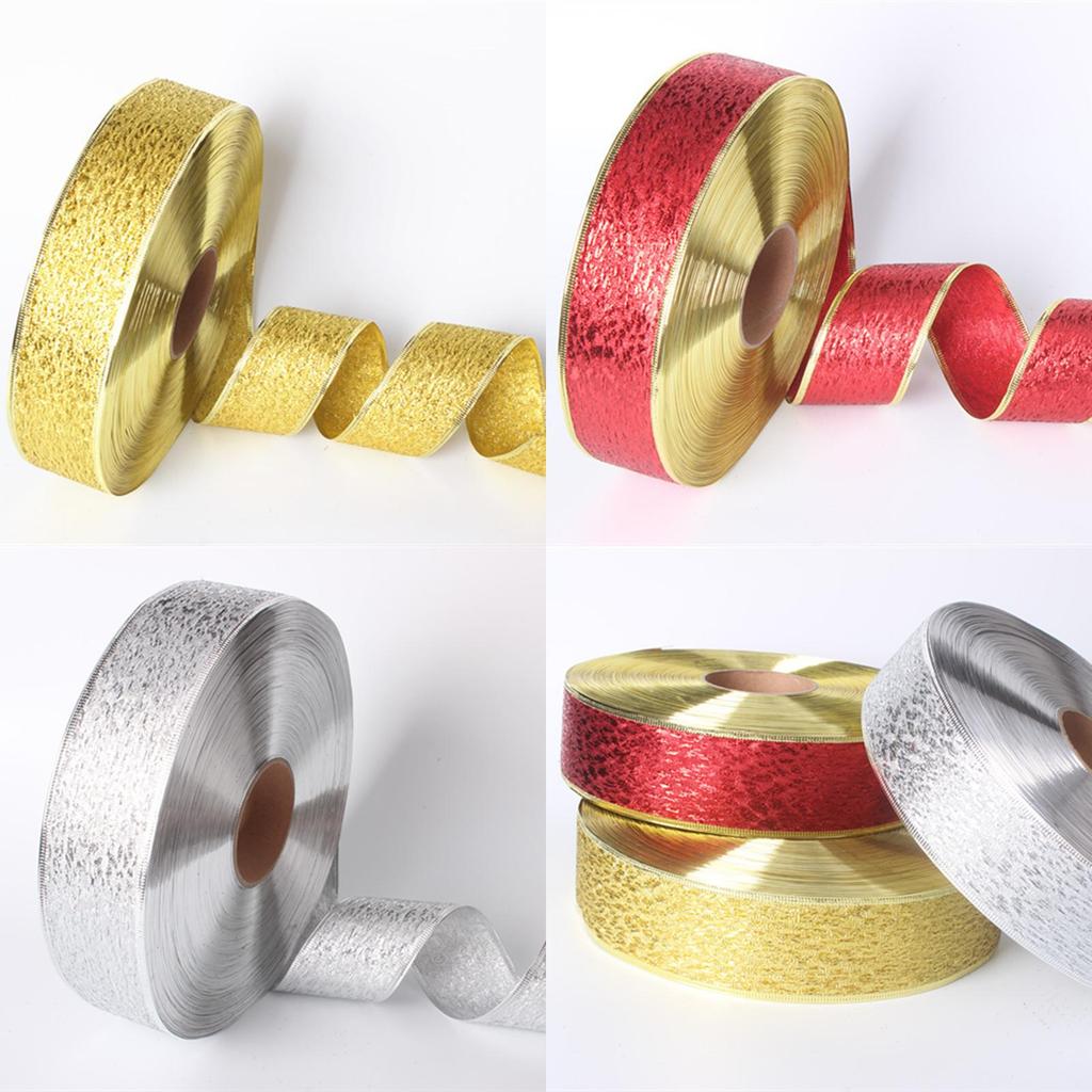 Elegant Polyester Ribbon For Christmas Gift Wrapping And Festive Holiday Decorations