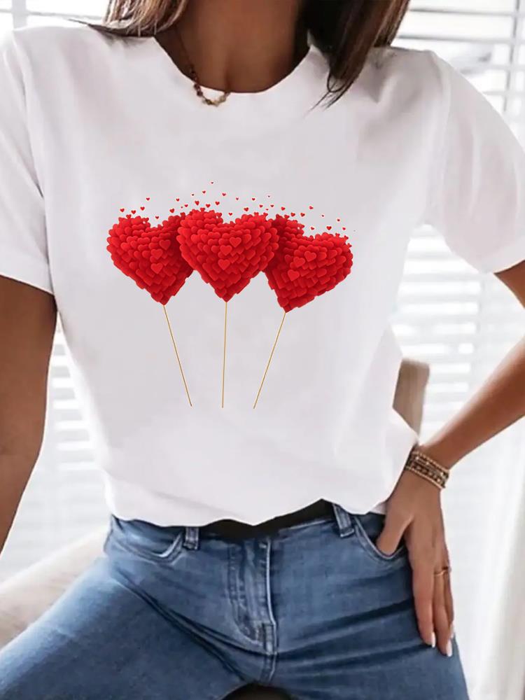 (Asian Size) Tee Top Butterfly Sweet 90s Trend Women Clothing T Shirt Woman Print Fashion  Female Short Sleeve Graphic T-shirts