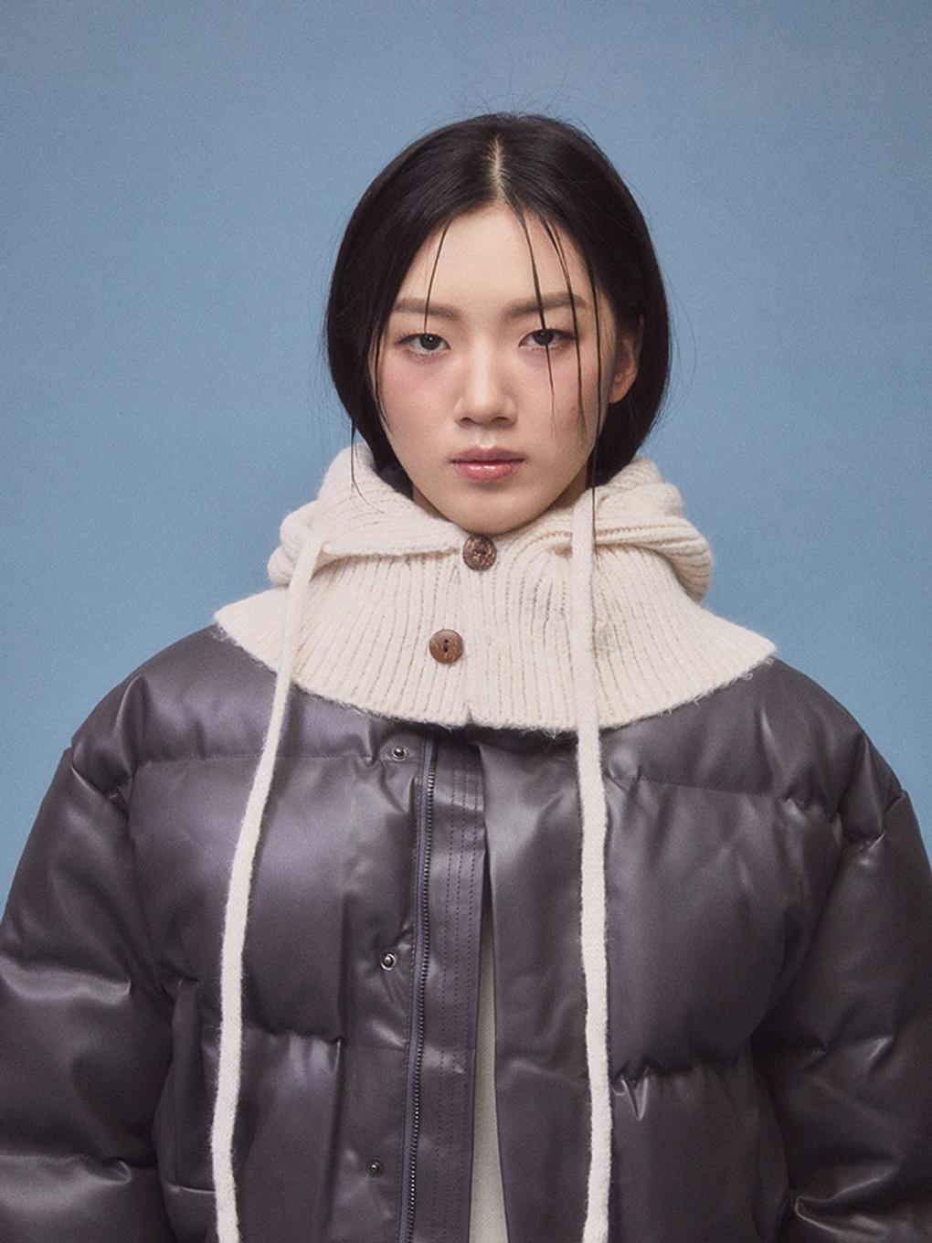 Button Balaclava HPAAMFFV04 beige