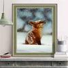 Diamond Painting Animal Full Round Drill Cross Stitch 5D Diamond Embroidery Fox Mosaic Snow Handicraft Home Decoration