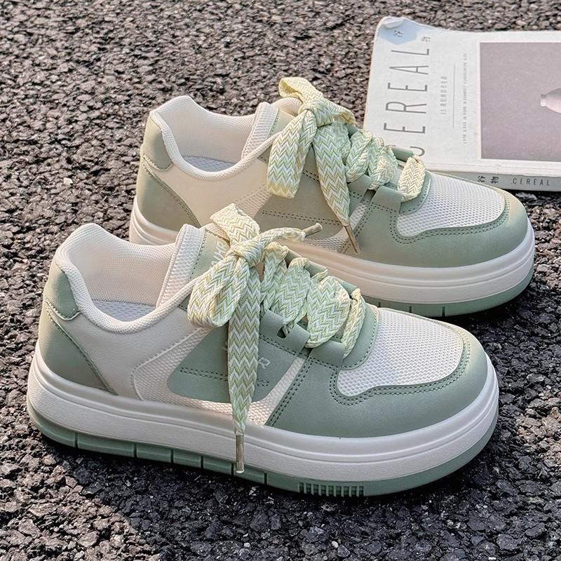 Daddy shoes women's 2025 new spring thick-soled heightening casual shoes muffin shoes little white shoes original design sense