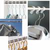 Hanger Stoppers, Windproof Hanger Catches (12-Pack) for Clothes Drying Pole Fixing, Clothes Drying Rack, Hanger Holder, Wind Protection, Plastic Hooks