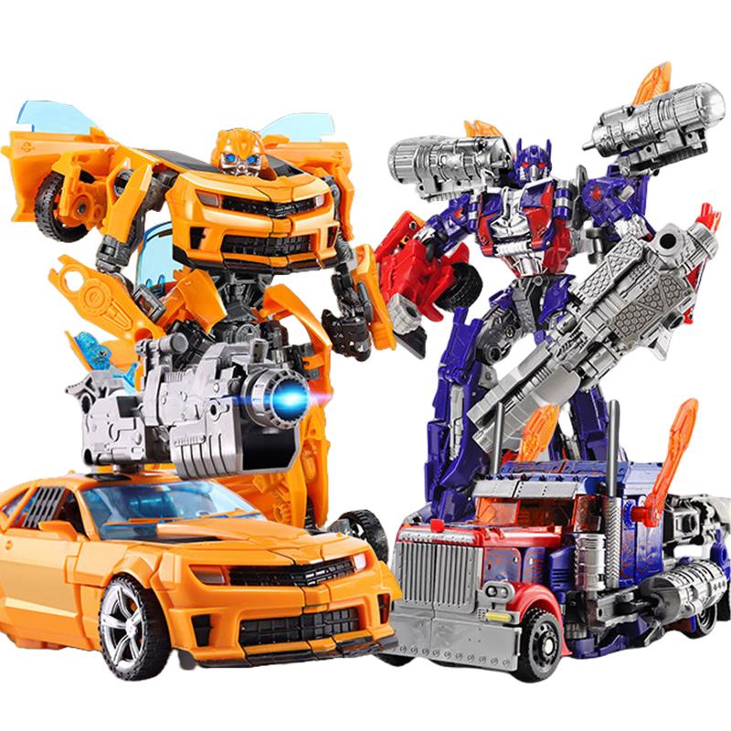 Transformation Robot Car Autobots Bumblebee Optimus Prime Action Figure Toys Plastic Anime Movie Series Children Birthday Gift