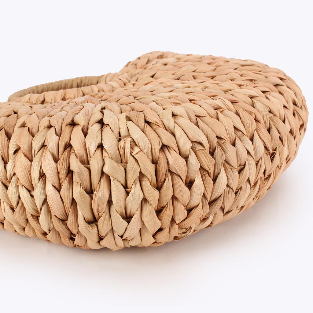 New Natural Corn Husk Hand-woven Bag, Seaside Vacation Mori Hand-held Vegetable Basket, Large Capacity Straw Bag, Large Size