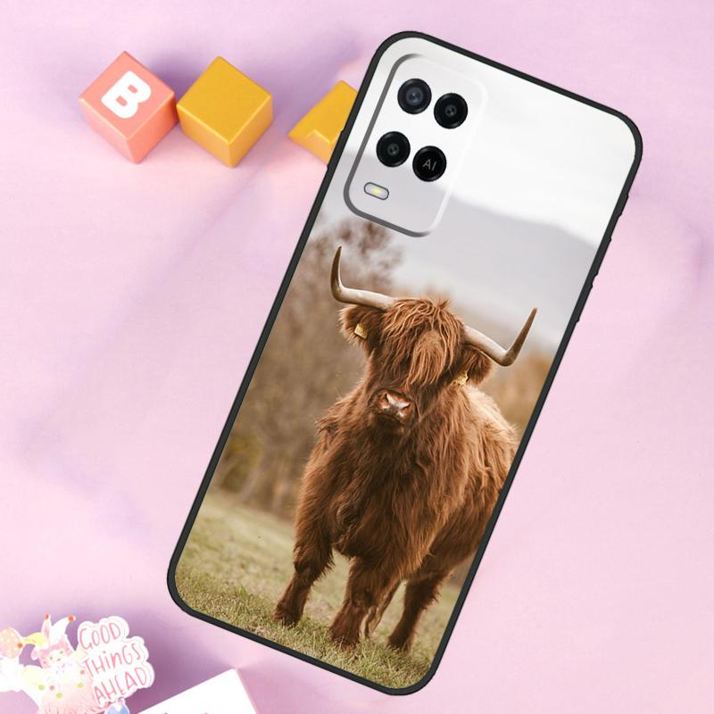 Hochlandrind Case Für Oppo A17 A57 A16 A76 A96 A60 A40 A80 A18 A38 A58 A78 A98 A15 A54 A74 A94 A6 A5 Pro