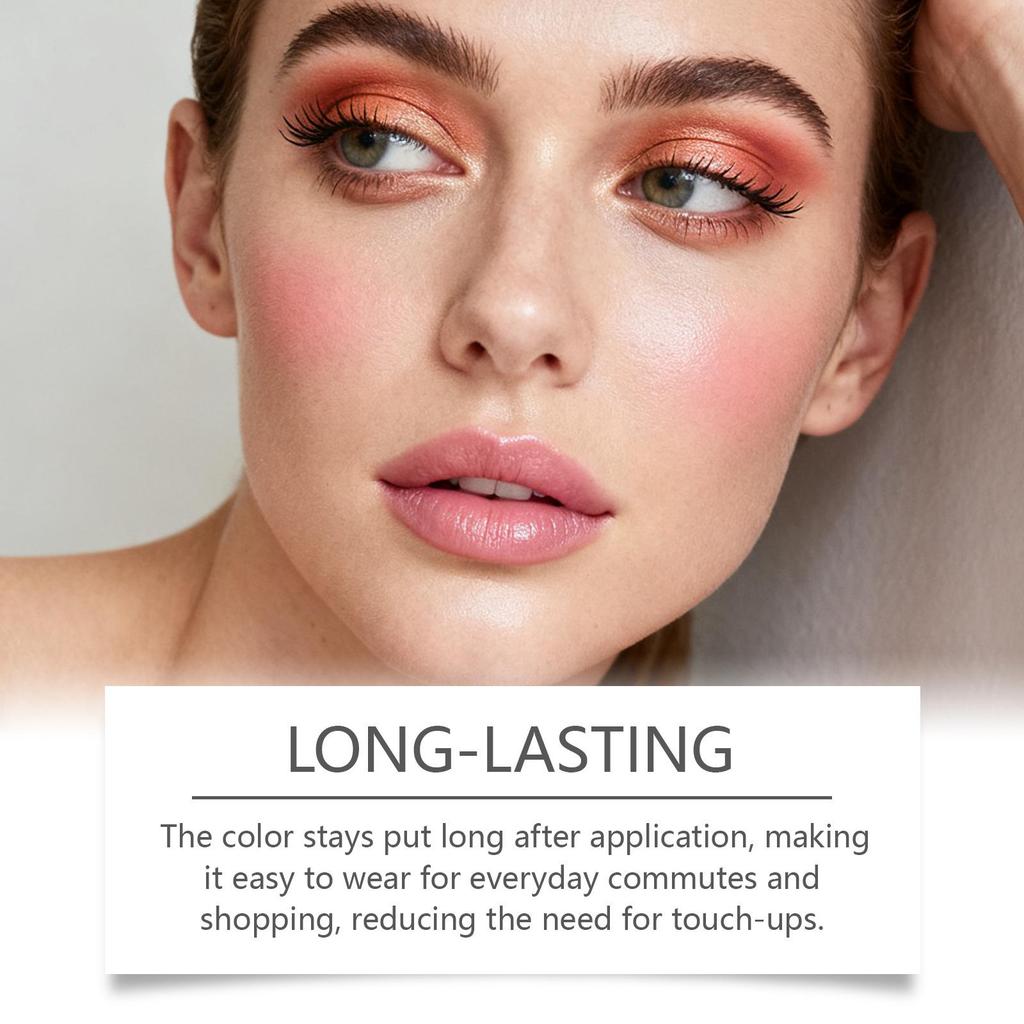 Zephoco Soft Matte Long-Lasting Blush Stick in Dusty Rose: Gentle, Moisturizing, Lightweight, Adheres Well.