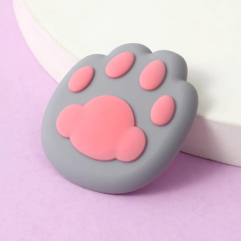 Cute Cat Paw Silicone Door Stopper and Wall Protector Sticker