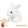 1Pcs Big Block Building Classic Animal Paradise Pets Wildlife Rabbit Lion Bear Compatible Duplo Bricks Set Supplement Children