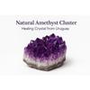 Amas d'Améthyste Naturelle Géode Brute Réelle Grande Guérison | Roche de Cristal d'Uruguay Décor Violet