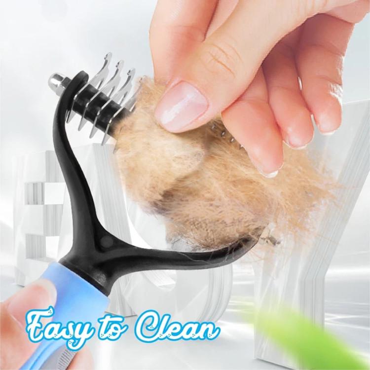 Pet Fur Knot Cutter Dog Grooming Shedding Rake Dog Cat Hair Removal Comb Pet Brush Grooming Tool Dog Supplies