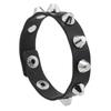 Halloween Punk Fashion Pu Leather Rivet Rock Bracelet For Women And Men, Unisex, Daily Holiday Party Wear, Valentine's Day Gift