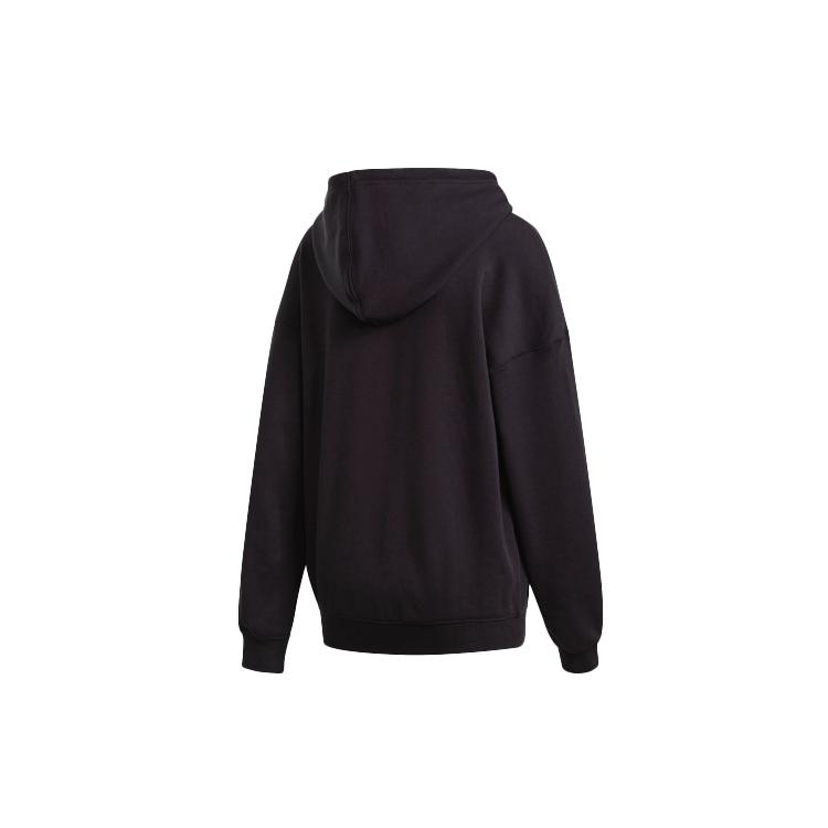 Adidas Originals Sweatshirts Unisex Black Hooded Moderate Regular FH8565