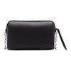 Bally Color Block Striped Letter Logo Detachable Chain Leather Mini Handheld Crossbody Shoulder Bag Women Bags Black 6238350