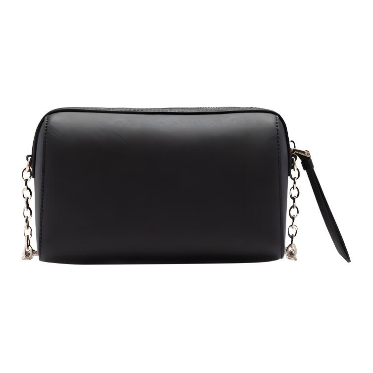 Bally Color Block Striped Letter Logo Detachable Chain Leather Mini Handheld Crossbody Shoulder Bag Women Bags Black 6238350