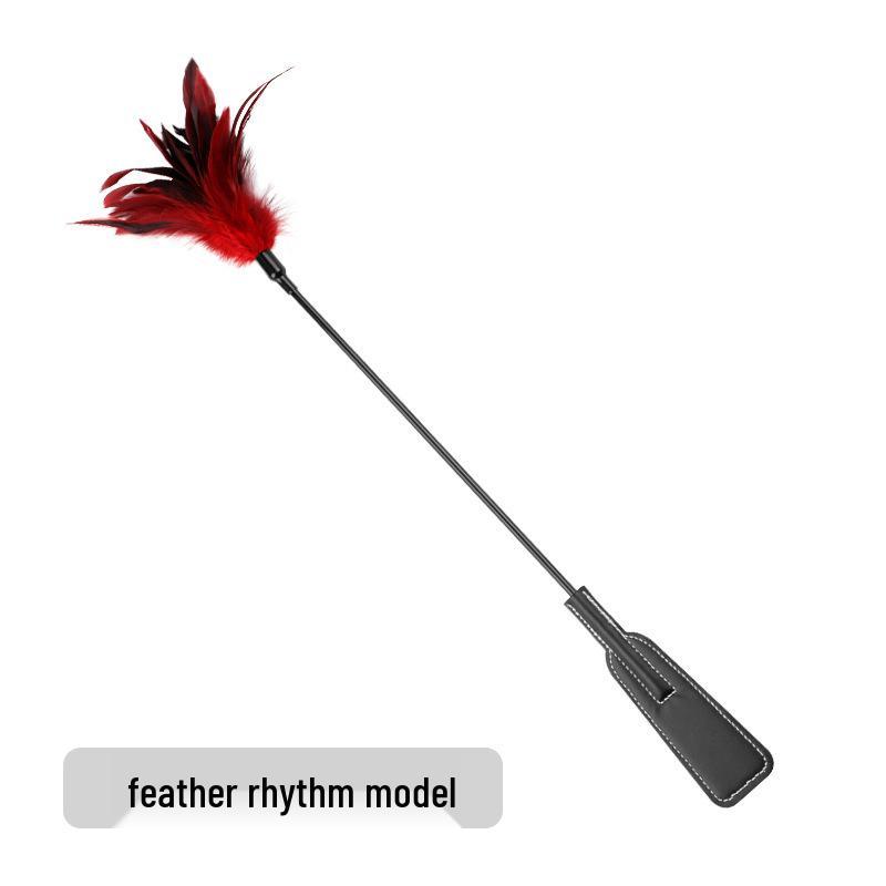 Heart-Shaped Feather Paddle for Flirting & Punishment - Adult SM Toy for Men & Women