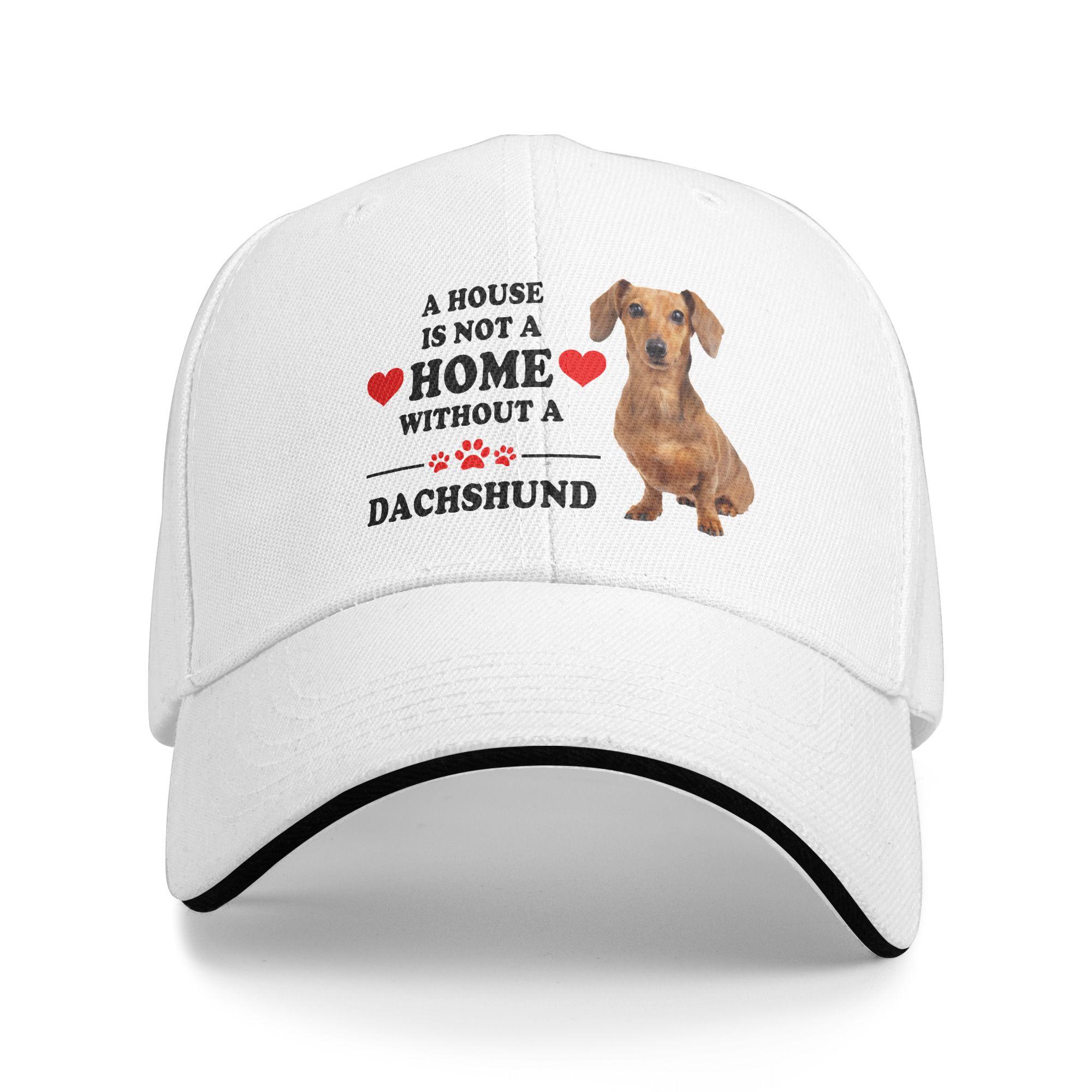 

Custom Punk Unisex Breaking Through Dachshund Dog Baseball Cap Adult Adjustable Dad Hat WoUnisex Unisex Sports Snapback Caps One Size