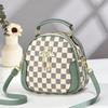 Shoulder messenger bag classic versatile bag women's bag retro checkerboard handbag