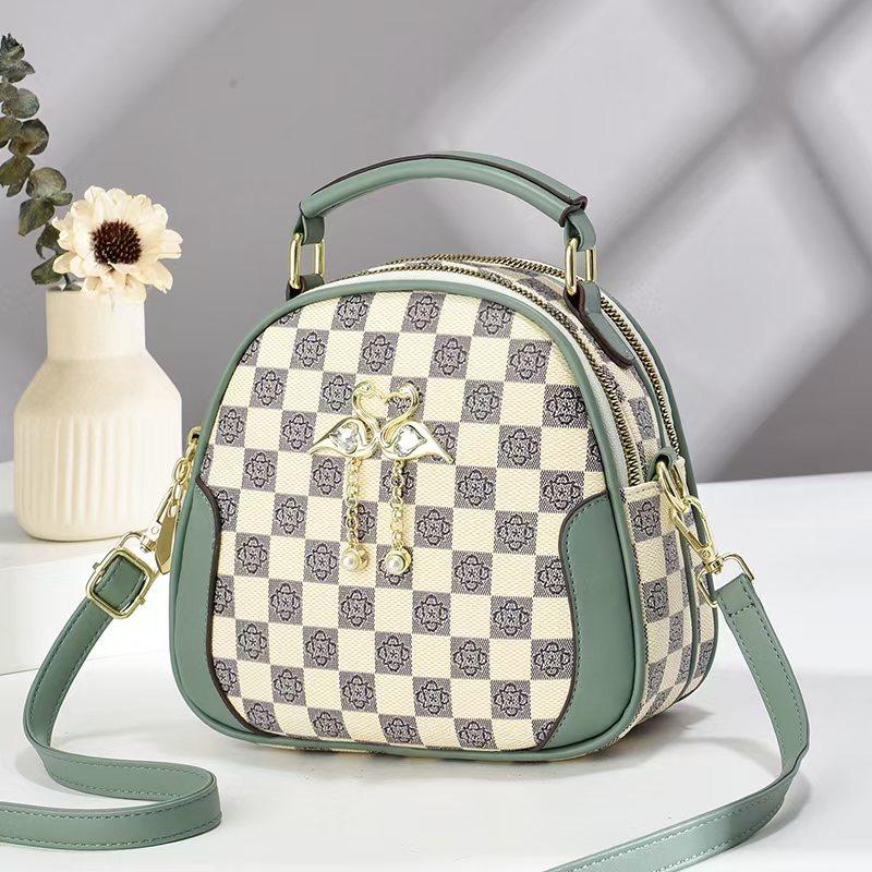 Shoulder messenger bag classic versatile bag women's bag retro checkerboard handbag