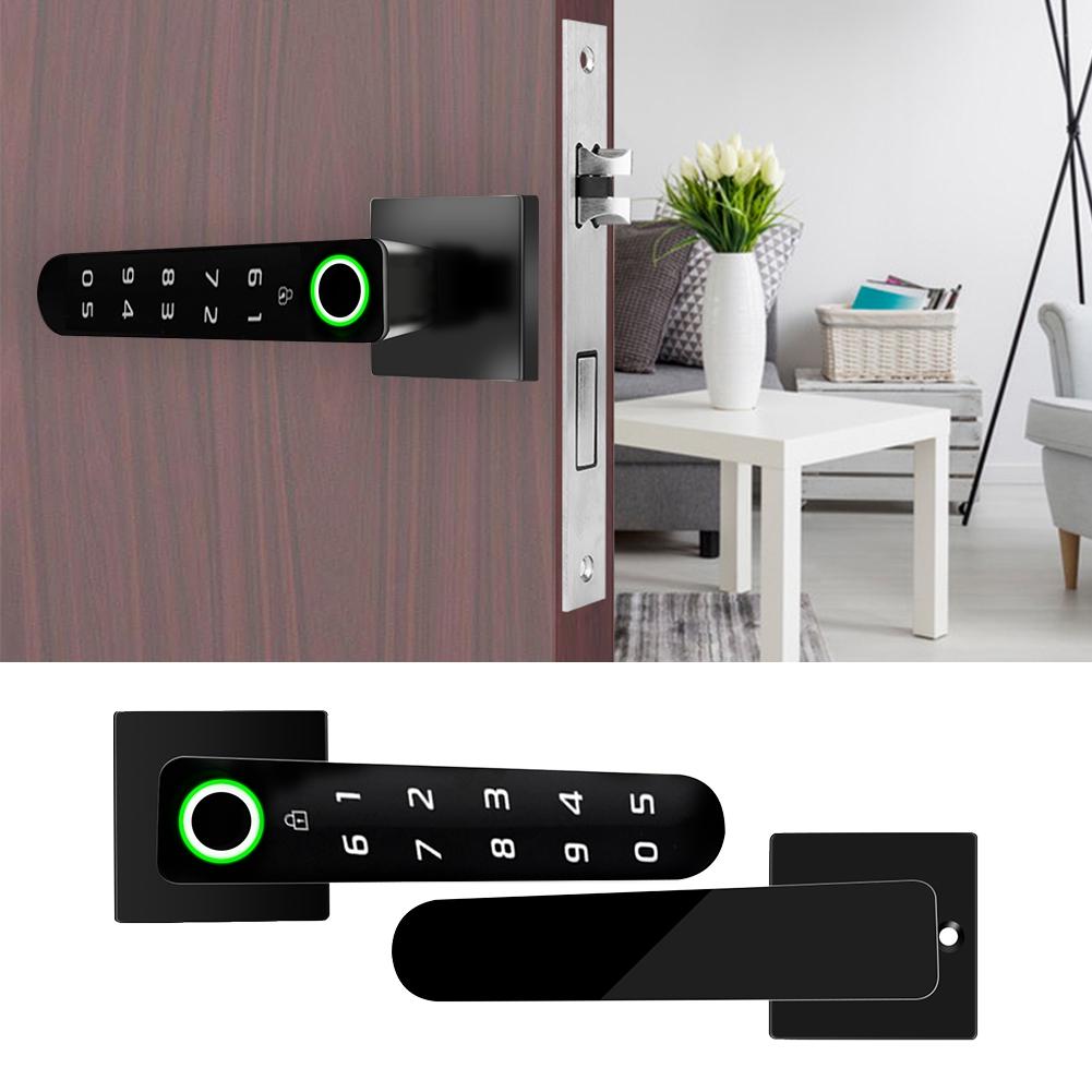 Intelligent Semiconductor Electronic Fingerprint Password Door Lock Anti Theft Home Security