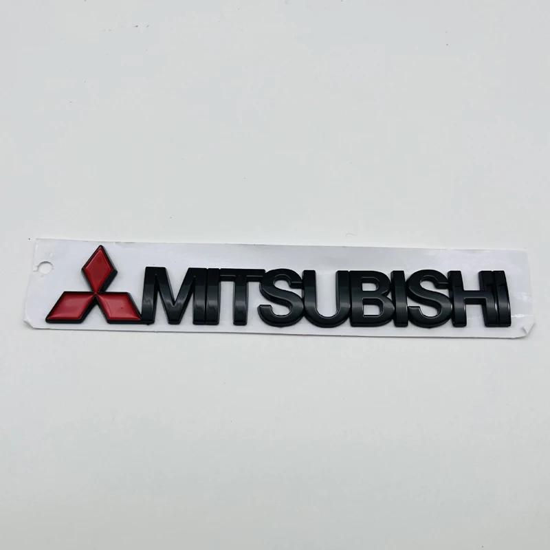15,2x2cm Metalowa Naklejka z Literami 3D do Mitsubishi Lancer 9 Pajero ASX Outlander Eclipse Galant Mirage Emblemat na Boczny Bagażnik Samochodu