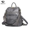 Large Capacity Trendy Retro Backpack, Soft Leather Dual-purpose Single Shoulder Bag, Women's Backpack