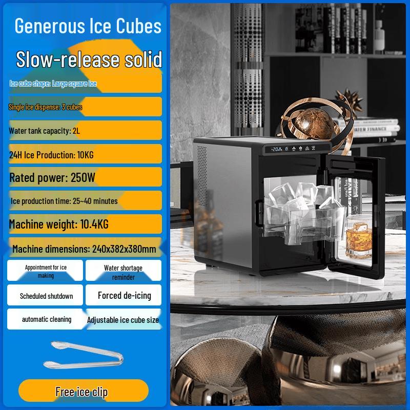 ZISIZ Commercial & Home Large Square Ice Maker