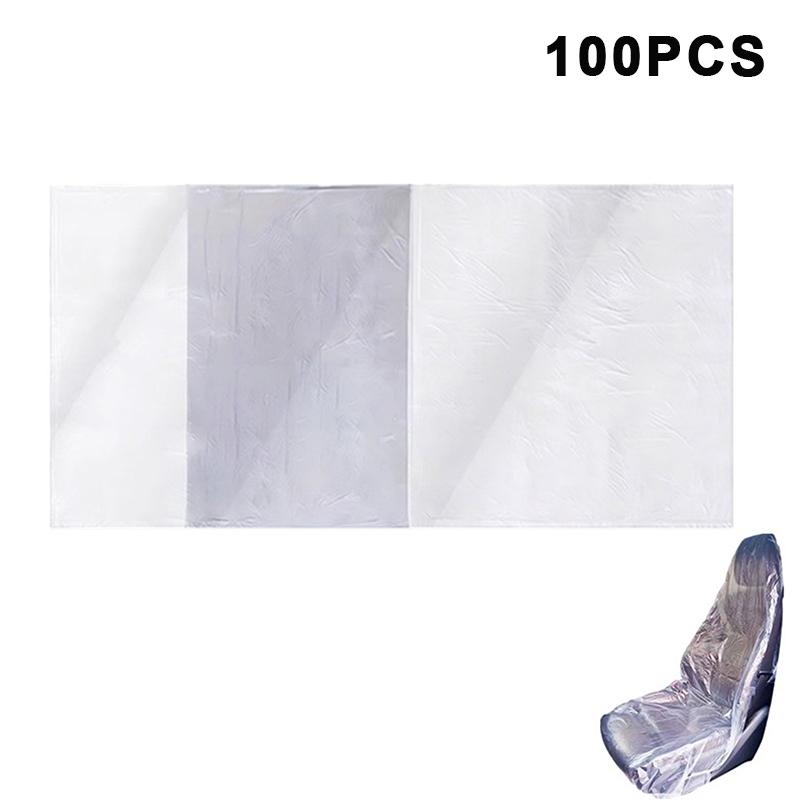 50/100Pcs Disposable Car Seat Covers Protective Anti-Fouling Waterproof Dustproof Protector Universal Auto Interior Supplies