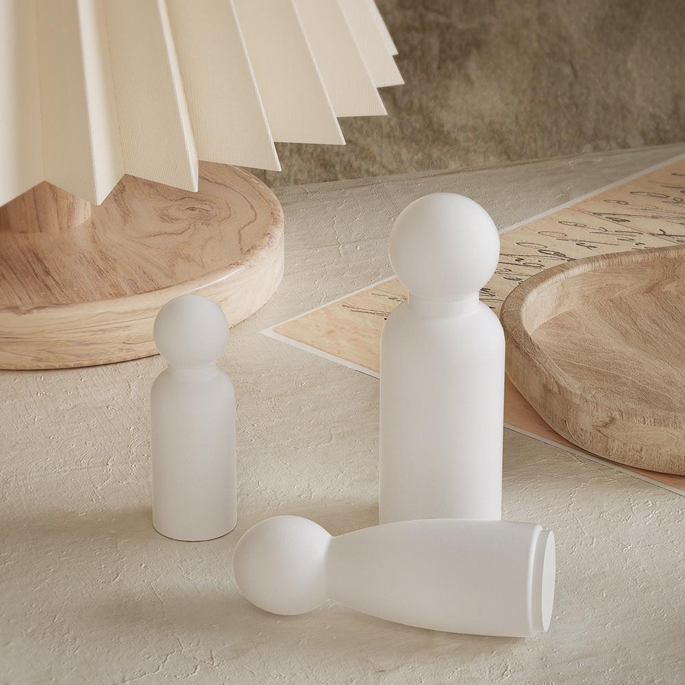 3D Minimalist Portrait Candle Silicone Mold DIY Geometric Cylinder Aromatherapy Gypsum Mold for Home Desktop Decoration