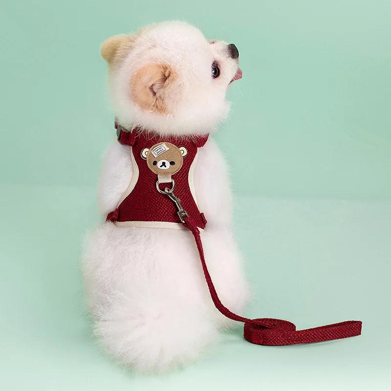 Pet Dog Harness Lead Leash Set Adjustable Puppy Kitten Vest Harness Small Medium Dog Cat Collar Chihuahua Pet Dog Accessories
