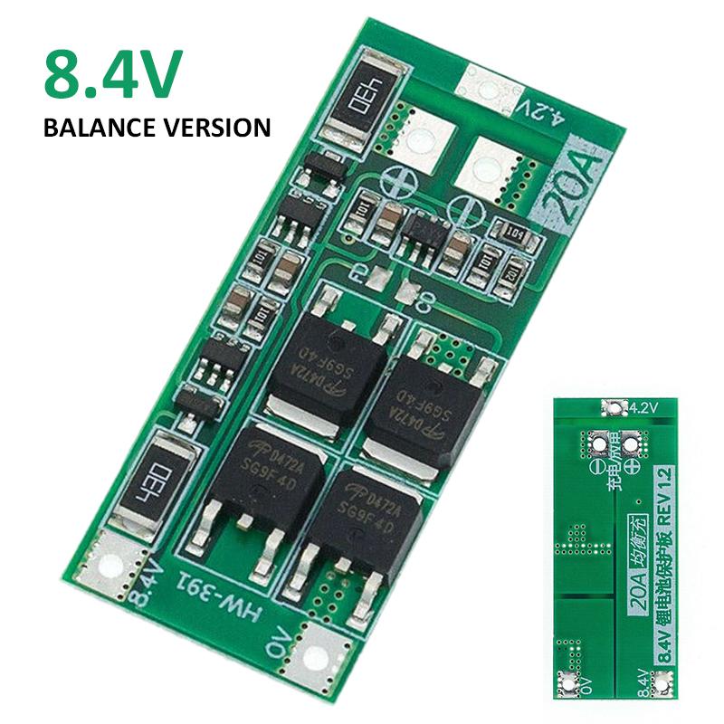 

PDTO Новый 1шт 2S 8.4V 18650 Литий-батарея Защита совета со сбалансированным 20A тока