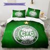 Biancheria da letto con motivo Coritiba FC Decorazione per la casa Regalo di compleanno (1 * copripiumino + 2 * federa, senza nucleo)