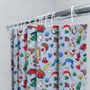 Christmas-Themed Shower Curtain With Colorful Holiday Designs For Bathroom Decor Waterproof Fabric, Easy Installation (180X245Cm